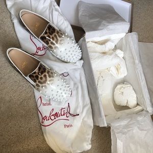 Christian Loubouton boat shoes. Size 8